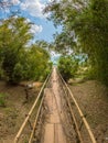 Footbridge to Plain of Jars Site 3. Xiangkhoang Plateau